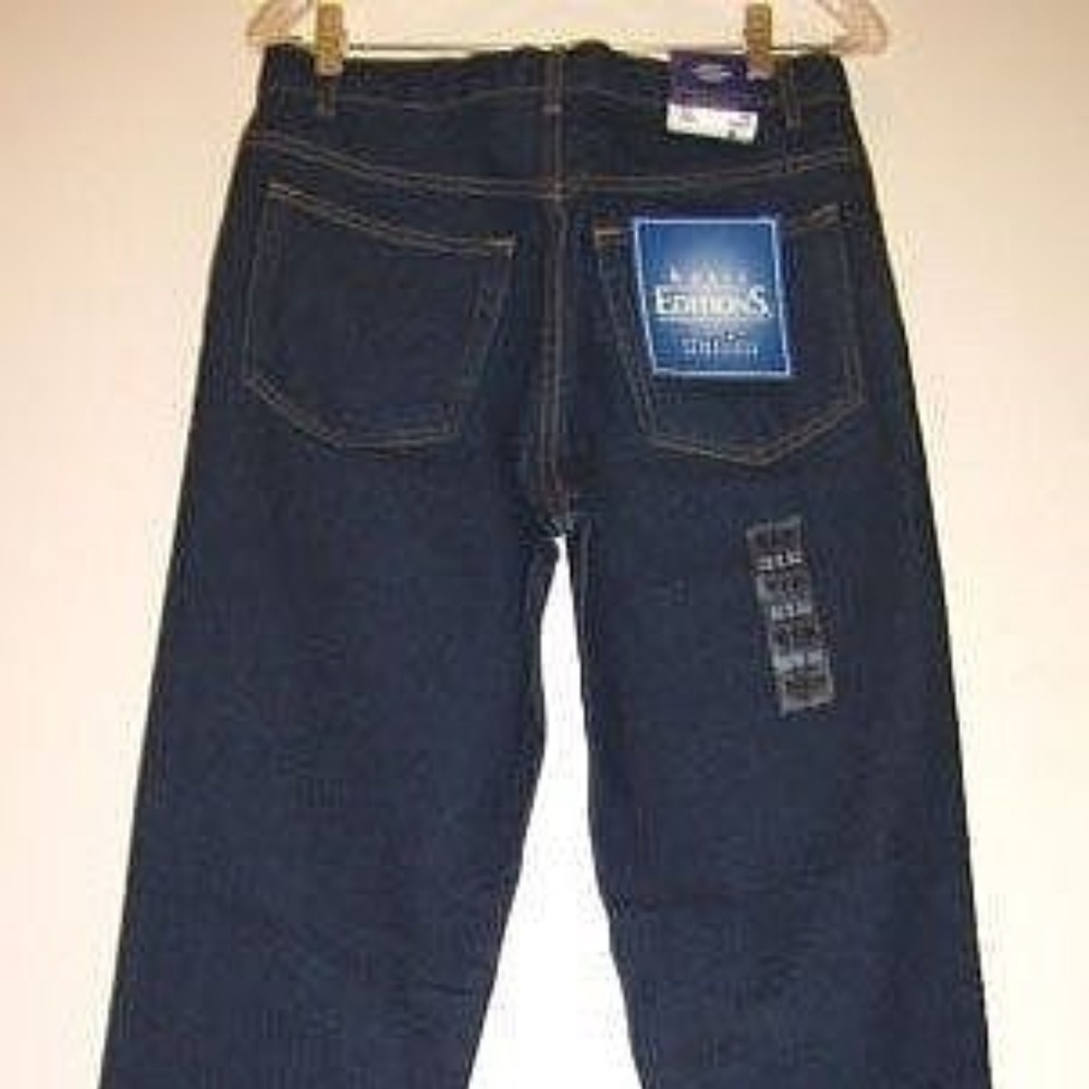 True Vintage New Old Stock Dark Blue Cotton Denim Jeans Pants - Picture 8 of 8